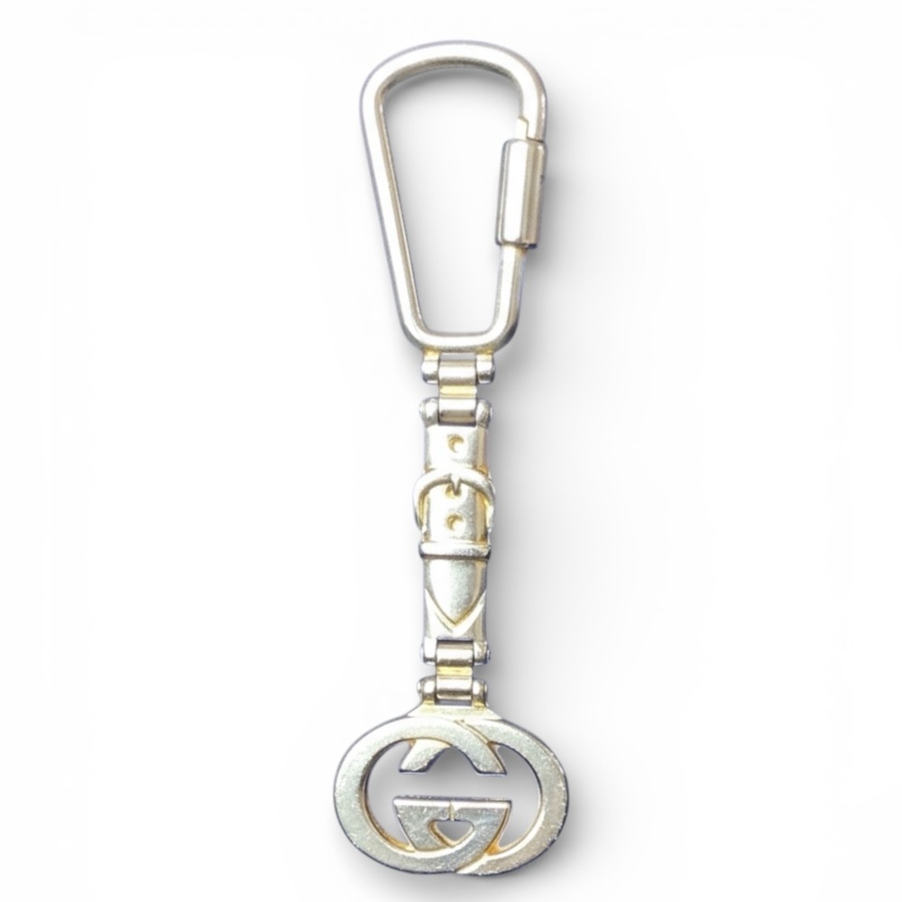 GUCCI Keychain w/Iconic “GG” Logo & Belt Buckle Design, FUC - Picture 2 of 8